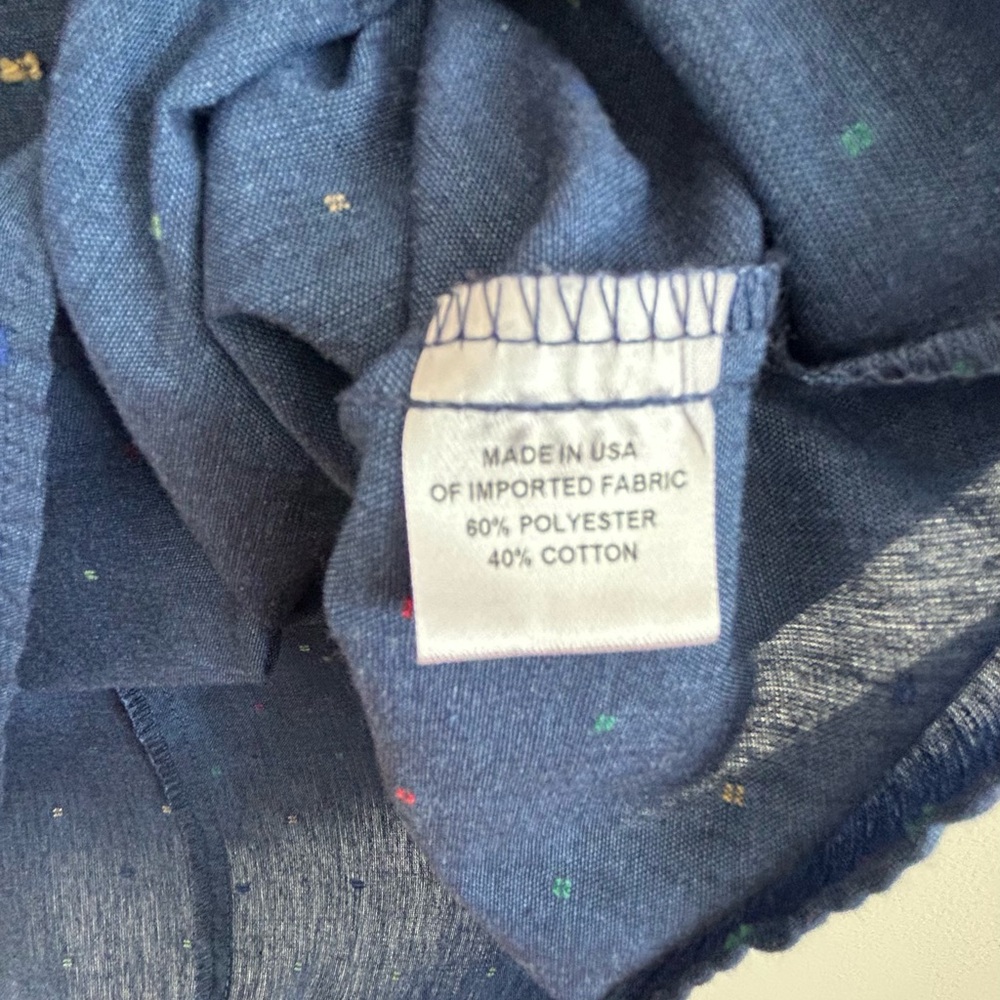 Blue Ruffle Sleeve Top - Picture 4 of 6